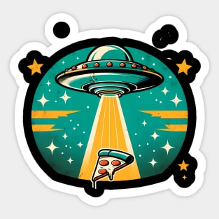 Funny Pizza Ufo, Pizza Lover Sticker